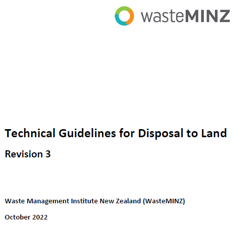 TG for disposal to land_WasteMINZ